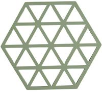 Zone Denmark - Dessous de plat Triangle - Silicone, design géométrique, résistant 250°C - Romarin