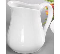 Zone Galzone Carafe d'eau/Lait en Porcelaine, 1 100 ML Blanc