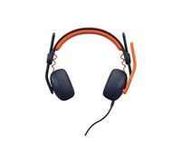 Logitech Casque sur-oreille Zone Learn – Filaire 3,5 mm AUX – Pour élèves – Bleu