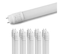ZONE LED Lot de 10 tubes LED 150 cm, blanc neutre (4000 K), 160 lm/W, 2400 lumens, T8, G13-15 W (remplace 58 W) avec démarreur, tube LED fluorescent tube lampe