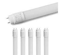 ZONE LED Lot de 5 tubes LED 150 cm, blanc froid (6500 K), 3000 lumens, T8, G13-24 W (remplace 58 W) avec démarreur, tubes fluorescents LED