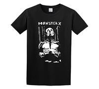 Zone Monster Vblack Hardcore Punk Powerviolence Graphic Tee Unisex 100% Cotton Short-Sleeve T-Shirts Black L