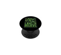 Zone OVNI Extraterrestre 51 Je Veux Croire à Un enlèvement PopSockets PopGrip Adhésif