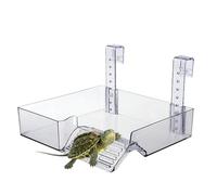 Zone pour attraper le des tortues : confort réglable, rampe flottante pour bronzage des tortues, cachette de reptiles, cachette d'habitat de reptiles à hauteur réglable | Maison refuge pour