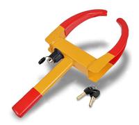 Zone Tech Blocage des Roues de sécurité des pneus clamp qualité Premium Heavy Duty Anti-vol de Protection en métal stabilisateur de démarrage du véhicule Blocage des Roues