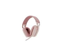 Logitech Zone Vibe Wireless - Micro-casque - circum-aural - Bluetooth - sans fil - USB-C via un adaptateur Bluetooth - rose - Certifié pour Microsoft Teams Rose G