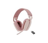 Logitech Micro-casque Zone Vibe Wireless – Bluetooth sans fil, USB-C – Rose