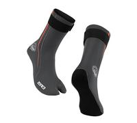 ZONE3 2026 Active -Flex 3mm Swim Sock NA25UAFSS104 - Grey/Orange