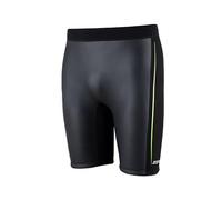 ZONE3 Active-Flex Buoyancy Jammer, 3/2mm Neoprene Shorts for Swim Training, Unisex Black/Lime Wetsuit Shorts