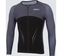 Zone3 Aeroforce-X ¾ Sleeve Top Noir/Gris Très petit Male