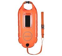 ZONE3 Boya de seguridad Con LEDs y capacidad de 28 litros Unisex Adulto, Naranja de Alta visibilidad, Única