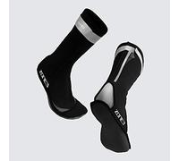 ZONE3 Escarpines Neopreno, Neoprene Swim Socks, Negro-plata L