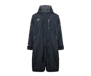 ZONE3 Heat-Tech Polar Fleece Oversize Parka Robe CW23UHTCR123 - Black/Orange Robe Size - XL