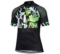 ZONE3 Maillot de Cyclisme en Maille pour Homme Cool-Tech L Vert/Noir/Blanc