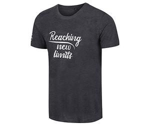 ZONE3 Men's Reaching New Limits T-Shirt Homme, Gris chiné, XL
