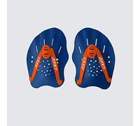 ZONE3 Palas de Mano Para natación Unisex Adulto, Azul y Naranja, Talla única