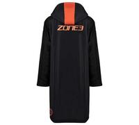Zone3 Poncho De Surf Recycled Unisex Xs Noir / Gris / Orange