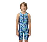 Zone3 Tri Adventure Sleeveless Trisuit Bleu 10-12 Years Enfants