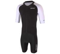Zone3 Combinaison triathlon Lava Long Distance Aero manches courtes Blanc/Noir Homme XL