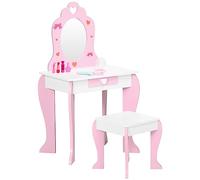 Coiffeuse enfant design girly motif coeur - tiroir, miroir, tabouret inclus - MDF - blanc rose Rose https://www.fnac.com/mp49132855/Coiffeuse-enfant-design-girly-motif-coeur-tiroir-miroir-tabouret-inclus-MDF-blanc-rose/w-4?oref=b6db4e84-7df1-ce35-4192-9ede3307a8dd