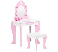Coiffeuse enfant design girly motif coeur - tiroir, miroir, tabouret inclus - MDF - blanc rose Rose https://www.fnac.com/mp49132855/Coiffeuse-enfant-design-girly-motif-coeur-tiroir-miroir-tabouret-inclus-MDF-blanc-rose/w-4?oref=b6db4e84-7df1-ce35-4192-9ede3307a8dd