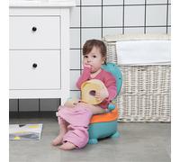 ZONEKIZ Pot pour Enfants de 6 Mois en Forme d'Alien, Siège Ergonomique, Dossier et Pot Interne Amovible, Bleu