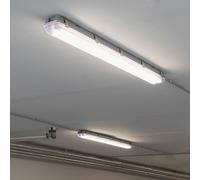 Zones Humides Lumière de Bain Plafonnier IP65 Blanc Neutre LED L 60cm 2er Set