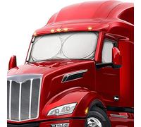 ZONETECH 1 pare-soleil pour pare-brise et fenêtre latérale de camions semi-remorque/camions commerciaux/camions de transport/gros camions, réfléchissant pour bloquer les rayons UV et la chaleur