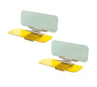 ZONETECH Lot de 2 Pare-Soleil de Voiture Tac Anti-éblouissement - Protection Solaire et Vision Nocturne Anti-éblouissement - Pare-Brise de Conduite