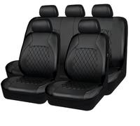 ZONEWD 9 Pièces Housse Siège en Cuir pour Dacia Duster 2000-2024, Ensembles de Housses Quatre Saisons, Accessoire Auto, Noir