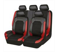 ZONEWD 9 Pièces Housse Siege Voiture Cuir pour Citroen DS3/DS3 Racing/DS3 Cabrio/DS4/DS5/DS3 Crossback/DS 4S, Voiture Ensembles De Housses Siège Quatre Saisons Voiture Accessoire,Red