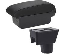 ZONEWD Accoudoir Voiture Boîte pour Renault Dacia Duster 2012 2013 2014 2015 2016 2017 2018, Console Centrale Boîte Rangement Accoudoir Accessoire Voiture,NoUSB-A/Black-Line