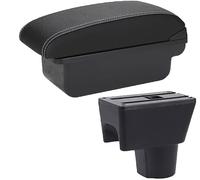 ZONEWD Accoudoir Voiture Boîte pour Renault Dacia Duster 2012 2013 2014 2015 2016 2017 2018, Console Centrale Boîte Rangement Accoudoir Accessoire Voiture,NoUSB-B/White-Line