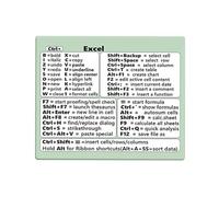 ZONEWD Autocollant de Raccourci pour Ordinateur Portable,Guide de référence Rapide Word/Excel Raccourci Clavier | Autocollants de raccourcis de Clavier d'ordinateur Portable, adhésif sans saleté