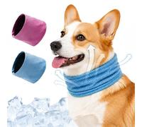 ZoneYan Bandana Chien Refroidissement, 2 Pièces Collier Rafraîchissant Chien, Tour de Cou Refroidissant Réutilisable pour Chiens, Écharpe Anti Chaleur pour Été, Promenade et Voyage
