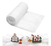 ZoneYan Couverture de Neige de Noël, Décor de Fausse Neige Rouleau, Tapis de Neige Artificielle, Décorative pour Arbres de Noël, Expositions Hivernales, Fête Noël (2,6 x 7,8 Ft)