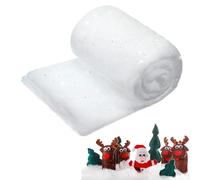 ZoneYan Couverture Scintillante de Noël, Rouleau de Fausse Neige, Tapis Artificiel Décoratif pour Arbres, Expositions Hivernales, Fête (2,6 x 7,8 Ft)