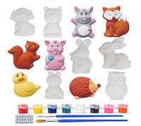 ZoneYan Peinture Platre Enfant, Jouet Artisanat Peinture, Jouet Peinture 3D Figurines, Moulage Peinture Animaux, Enfant Peinture Moulage, Animaux Plâtre, Jouet Plâtre