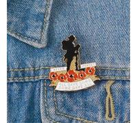 Zonfer 1pc Red Poppy Pin Badge Broche, Armée du Jour du Souvenir Broche, Insignes Poppy De La Légion Britannique