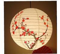 Zonfer Papier Lampe Lanterne Ronde Ombre Fleur De Prunier Style Chinois Lumière Ombre Fête De Mariage Décoration D'intérieur Cadeaux 35cm