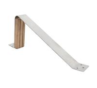Zonizforceal 11 - Échelons de mât en Teck 1/4 x 5-1/8 po, échelon de mât en Acier Inoxydable de qualité Marine 304 pour navires, Yachts et voiliers, échelon d’embarquement en Teck rainuré