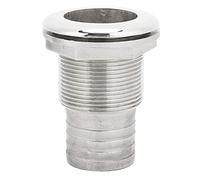 Zonizforceal Connecteur de Passage à Travers la Coque pour Bateau Marin, Embout à Barbule en Acier Inoxydable, raccord à Barbule résistant à la Corrosion pour systèmes de plomberie Marins, avec (1")