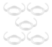 ZONJIE Poignées de biberon, paquet de 5 porte-biberon de soins dalimentation pour bébé, col large, poignée en plastique standard à prise facile pour la série Avent Natural