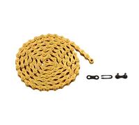 ZONKIE Chaîne de vélo 1 voie et vitesse unique 116 maillons I Compatible avec Shimano, SRAM, KMC, Connex I Avec chaîne antivol