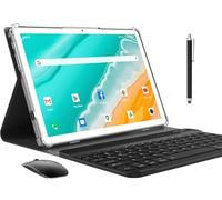 ZONKO Tablette Android 14 10 pouces 3 en 1 avec clavier, souris, stylet, 256 Go TF 64 Go ROM Octa-Core, WiFi 6 et Bluetooth 5.0, certification Google GMS Widevine L1, 7000 mAh, 13 MP, tablette PC