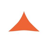 Zonnezeil 160 g/mÂ² 4x4x4 m HDPE oranje311698