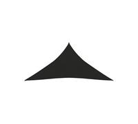 vidaXL Voile d'ombrage 160 g/m² Noir 5x6x6 m PEHD Noir G