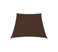Zonnezeil trapezium 2/4x3 m oxford stof bruin135846