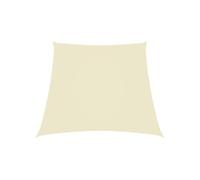 Zonnezeil trapezium 2/4x3 m oxford stof crÃmekleurig135241