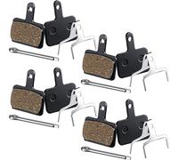 Zonon 4 Paires Plaquettes de Frein à Disque de Vélo Compatibles avec Shimano TRP Tektro Deore Br-M575 M525 M515 T675 M505 M495 M486 M485 M475 M447 M446 M445 M416 (Plaquettes de Frein en Résine)